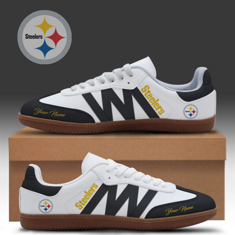 [SPECIAL OFFER] NEW CUSTOMIZED NFL14 PSB PITTSBURGH STEELERS CLASSIC SNEAKERS