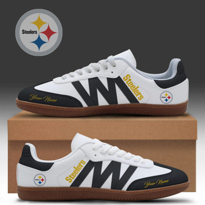 [SPECIAL OFFER] NEW CUSTOMIZED NFL14 PSB PITTSBURGH STEELERS CLASSIC SNEAKERS