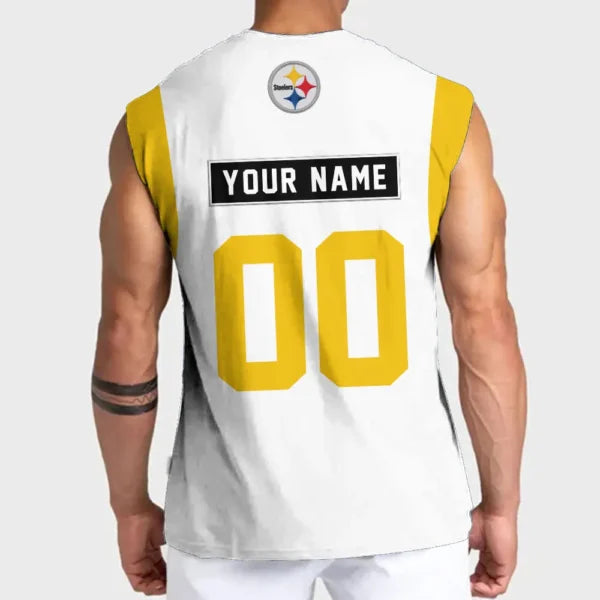 [SPECIAL OFFER] NEW CUSTOMIZED NFL14 PSB PITTSBURGH STEELERS TANKTOP & GYM SHIRT