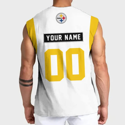 [SPECIAL OFFER] NEW CUSTOMIZED NFL14 PSB PITTSBURGH STEELERS TANKTOP & GYM SHIRT