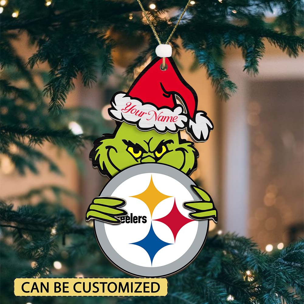 [SPECIAL OFFER] NEW CUSTOMIZED NFL14 PSB PITTSBURGH STEELERS CHRISTMAS ACRYLIC ORNAMENT