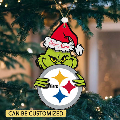 [SPECIAL OFFER] NEW CUSTOMIZED NFL14 PSB PITTSBURGH STEELERS CHRISTMAS ACRYLIC ORNAMENT