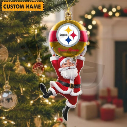 [SPECIAL OFFER] NEW CUSTOMIZED NFL14 PSB PITTSBURGH STEELERS CHRISTMAS ACRYLIC ORNAMENT