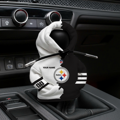 [SPECIAL OFFER] NEW CUSTOMIZED NFL14 PSB PITTSBURGH STEELERS CAR HOODIE SHIFT KNOB