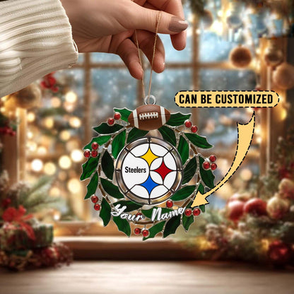 [SPECIAL OFFER] NEW CUSTOMIZED NFL14 PSB PITTSBURGH STEELERS CHRISTMAS ACRYLIC ORNAMENT