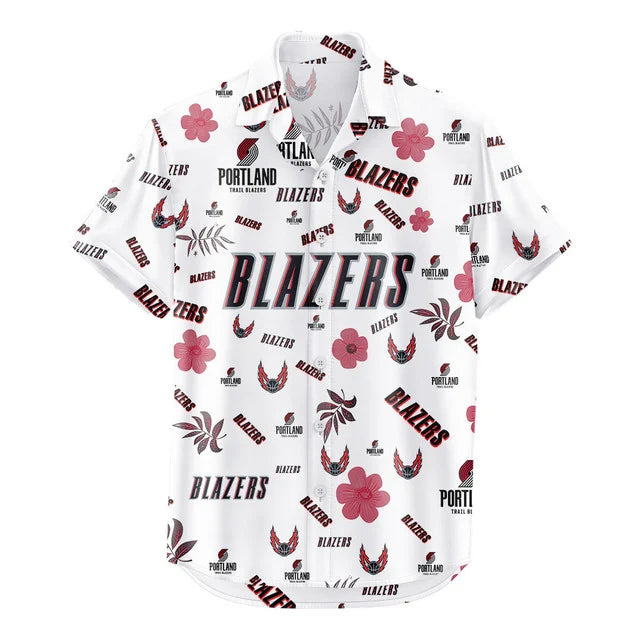 [HOT DEAL] NEW CUSTOMIZED NBA22 PTB PORTLAND TRAIL BLAZERS UNISEX HAWAIIAN SHIRT & SHORTS SET