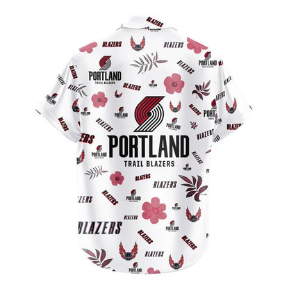 [HOT DEAL] NEW CUSTOMIZED NBA22 PTB PORTLAND TRAIL BLAZERS UNISEX HAWAIIAN SHIRT & SHORTS SET