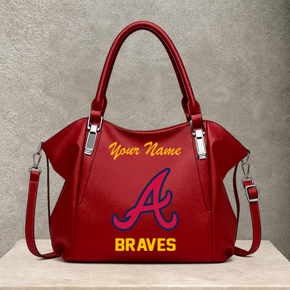 [FLASH SALE] NEW CUSTOMIZED MLB09 ABS ATLANTA BRAVES SHOULDER HANDBAG