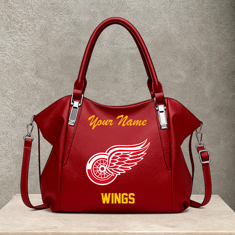 [SUPER SALE] NEW CUSTOMIZED NHL22 DRW DETROIT RED WINGS SHOULDER HANDBAG