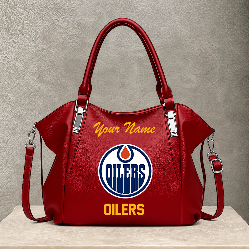 [SUPER SALE] NEW CUSTOMIZED NHL03 EMO EDMONTON OILERS SHOULDER HANDBAG