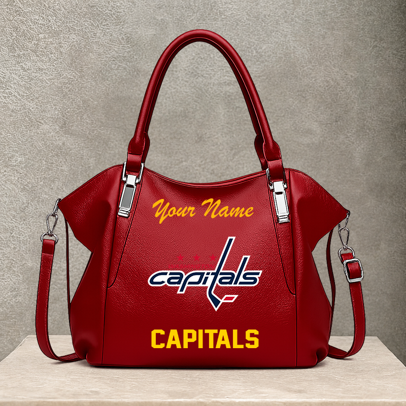 [SUPER SALE] NEW CUSTOMIZED NHL10 WCP WASHINGTON CAPITALS SHOULDER HANDBAG