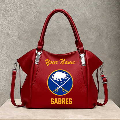 [SUPER SALE] NEW CUSTOMIZED NHL28 BFS BUFFALO SABRES SHOULDER HANDBAG