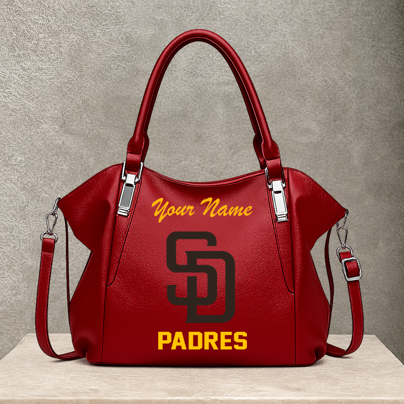[FLASH SALE] NEW CUSTOMIZED MLB18 SDP SAN DIEGO PADRES SHOULDER HANDBAG