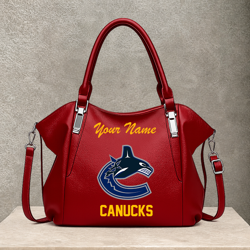 [SUPER SALE] NEW CUSTOMIZED NHL19 VCC VANCOUVER CANUCKS SHOULDER HANDBAG