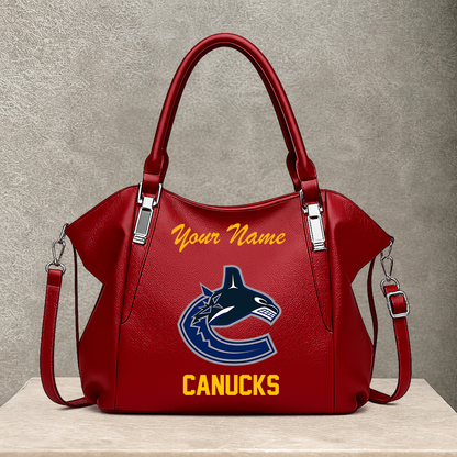 [SUPER SALE] NEW CUSTOMIZED NHL19 VCC VANCOUVER CANUCKS SHOULDER HANDBAG