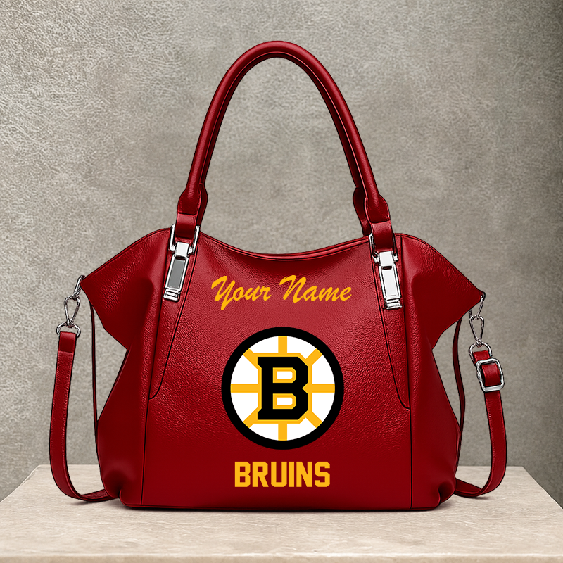 [SUPER SALE] NEW CUSTOMIZED NHL02 BTB BOSTON BRUINS SHOULDER HANDBAG