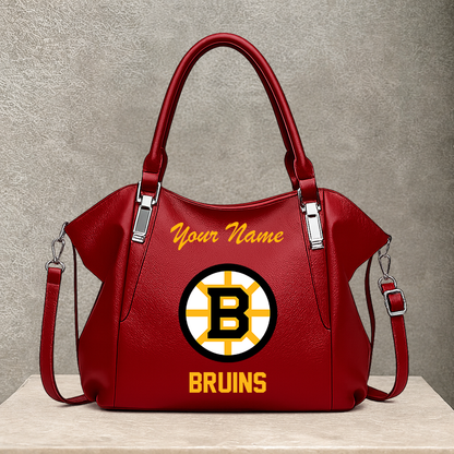[SUPER SALE] NEW CUSTOMIZED NHL02 BTB BOSTON BRUINS SHOULDER HANDBAG