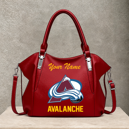 [SUPER SALE] NEW CUSTOMIZED NHL05 CAL COLORADO AVALANCHE SHOULDER HANDBAG