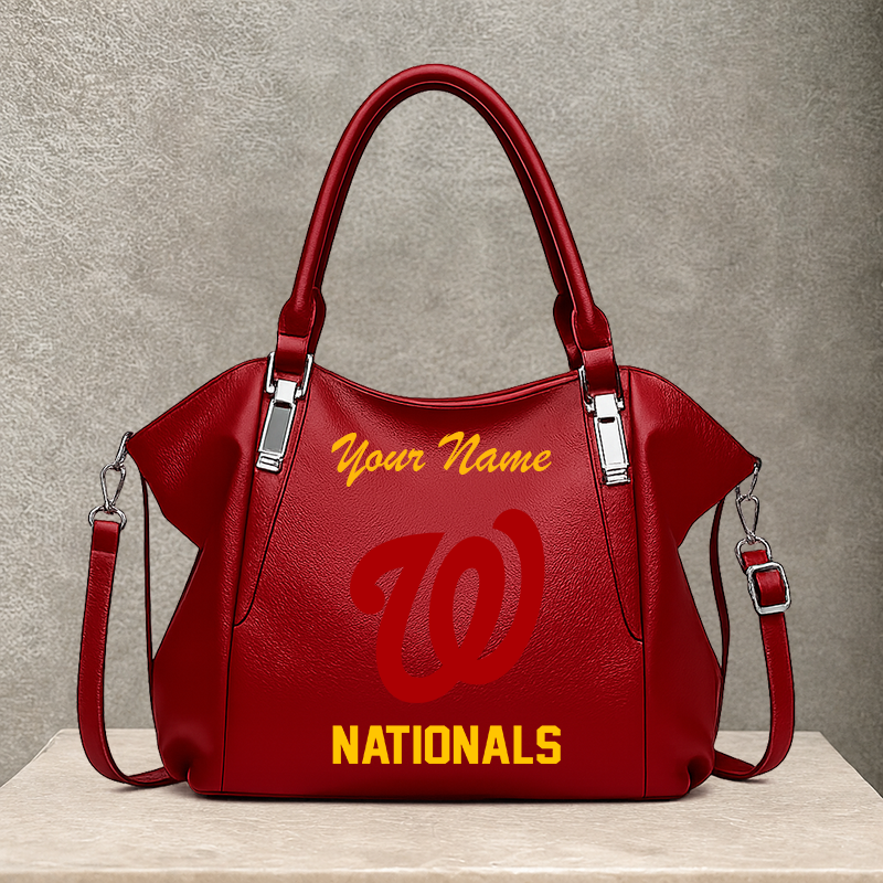 [FLASH SALE] NEW CUSTOMIZED MLB28 WNS WASHINGTON NATIONALS SHOULDER HANDBAG