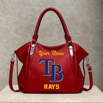 [FLASH SALE] NEW CUSTOMIZED MLB21 TBR TAMPA BAY RAYS SHOULDER HANDBAG