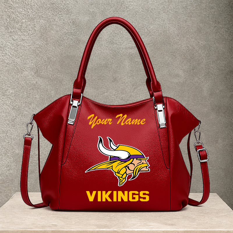 [SPECIAL OFFER] NEW CUSTOMIZED NFL05 MVK MINNESOTA VIKINGS SHOULDER HANDBAG