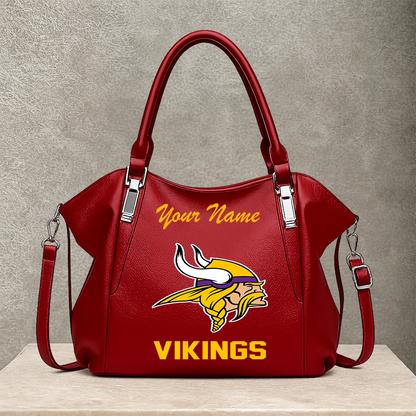 [SPECIAL OFFER] NEW CUSTOMIZED NFL05 MVK MINNESOTA VIKINGS SHOULDER HANDBAG