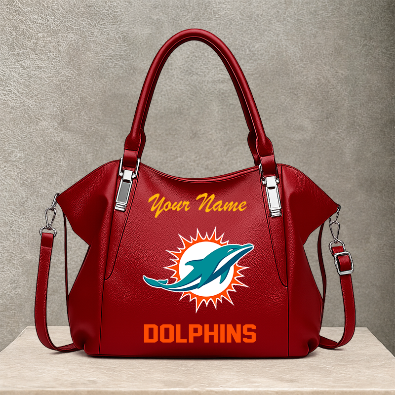 [SPECIAL OFFER] NEW CUSTOMIZED NFL19 MDP MIAMI DOLPHINS SHOULDER HANDBAG