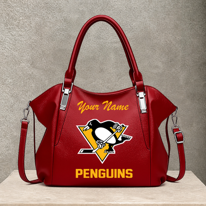 [SUPER SALE] NEW CUSTOMIZED NHL26 PBP PITTSBURGH PENGUINS SHOULDER HANDBAG