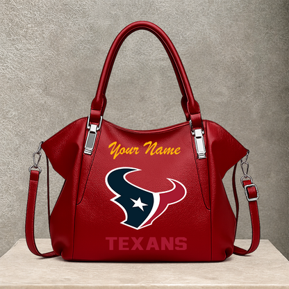 [SPECIAL OFFER] NEW CUSTOMIZED NFL15 HTT HOUSTON TEXANS SHOULDER HANDBAG