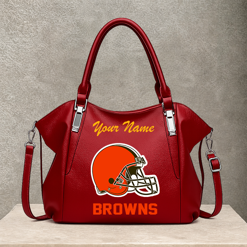 [SPECIAL OFFER] NEW CUSTOMIZED NFL29 CLB CLEVELAND BROWNS SHOULDER HANDBAG