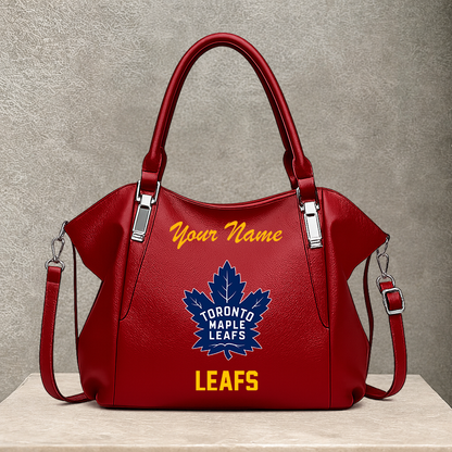 [SUPER SALE] NEW CUSTOMIZED NHL23 TML TORONTO MAPLE LEAFS SHOULDER HANDBAG