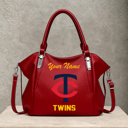 [FLASH SALE] NEW CUSTOMIZED MLB22 MTS MINNESOTA TWINS SHOULDER HANDBAG