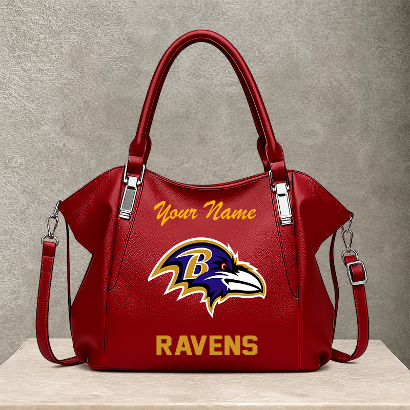 [SPECIAL OFFER] NEW CUSTOMIZED NFL28 BTR BALTIMORE RAVENS SHOULDER HANDBAG