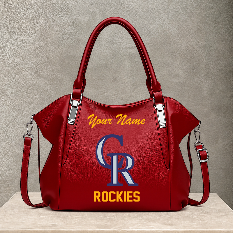 [FLASH SALE] NEW CUSTOMIZED MLB30 COR COLORADO ROCKIES SHOULDER HANDBAG