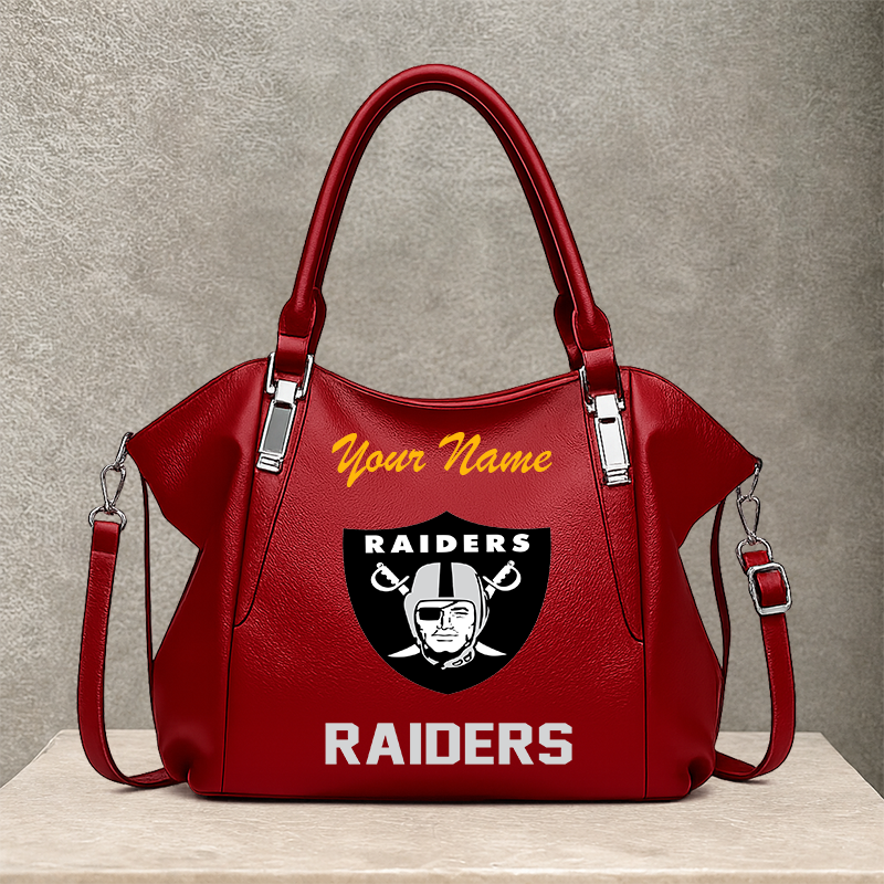 [SPECIAL OFFER] NEW CUSTOMIZED NFL07 LVR LAS VEGAS RAIDERS SHOULDER HANDBAG