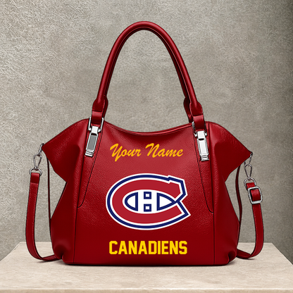 [SUPER SALE] NEW CUSTOMIZED NHL11 MCD MONTREAL CANADIENS SHOULDER HANDBAG