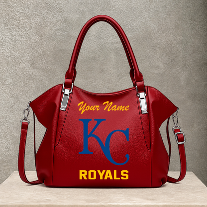 [FLASH SALE] NEW CUSTOMIZED MLB19 KCR KANSAS CITY ROYALS SHOULDER HANDBAG