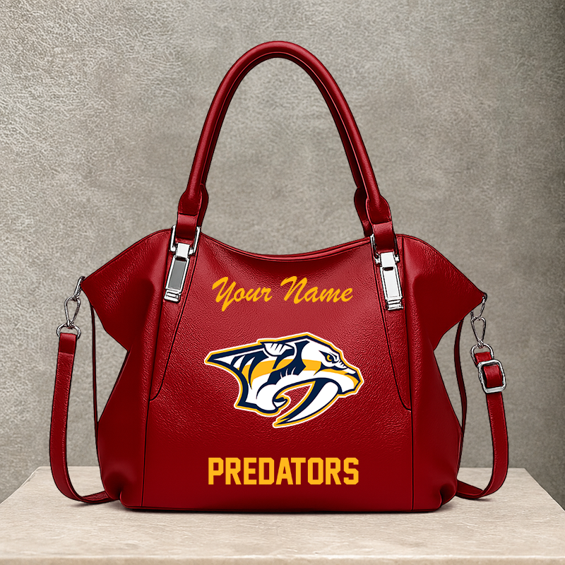 [SUPER SALE] NEW CUSTOMIZED NHL31 NVP NASHVILLE PREDATORS SHOULDER HANDBAG