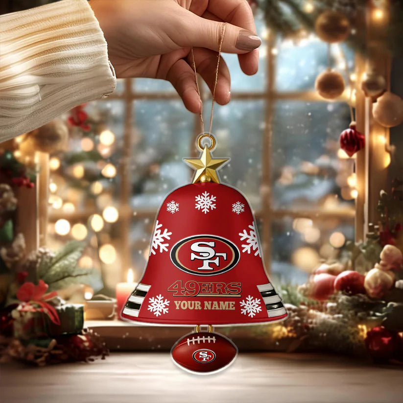 [SPECIAL OFFER] NEW CUSTOMIZED NFL11 SF49 SAN FRANCISCO 49ERS CHRISTMAS ACRYLIC ORNAMENT