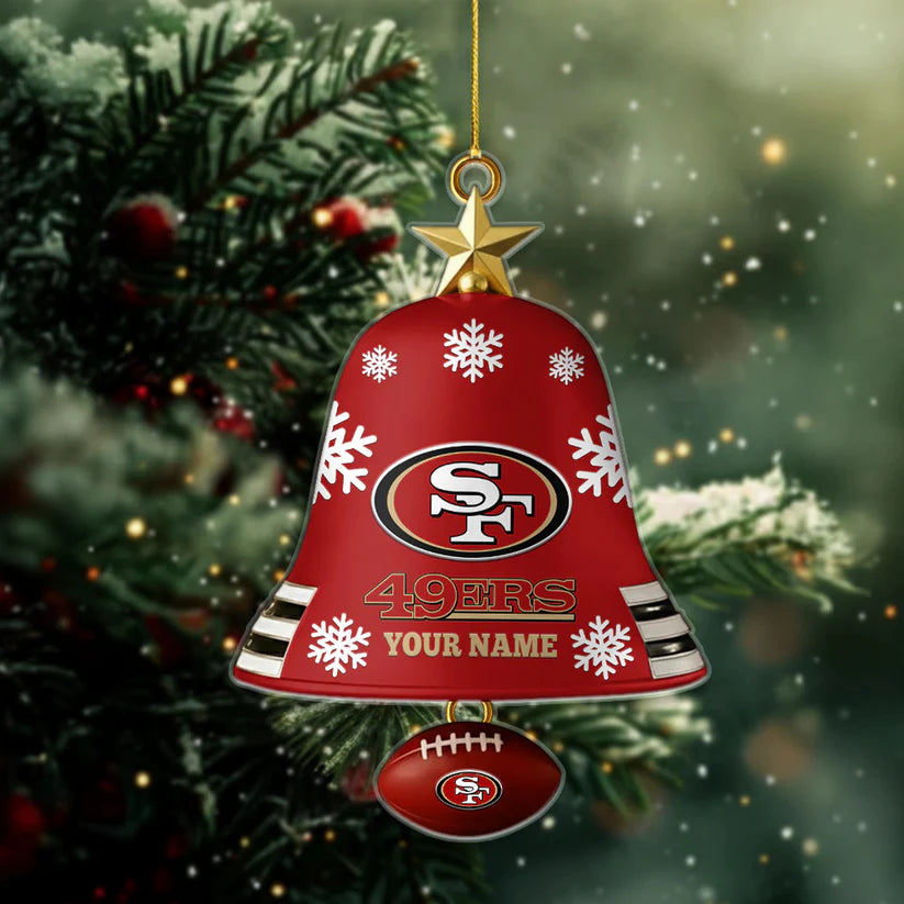 [SPECIAL OFFER] NEW CUSTOMIZED NFL11 SF49 SAN FRANCISCO 49ERS CHRISTMAS ACRYLIC ORNAMENT