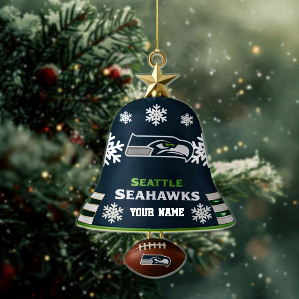 [SPECIAL OFFER] NEW CUSTOMIZED NFL06 SSH SEATTLE SEAHAWKS CHRISTMAS ACRYLIC ORNAMENT