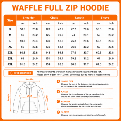 [SPECIAL OFFER] NEW CUSTOMIZED NFL06 SSH SEATTLE SEAHAWKS WAFFLE FULL ZIP HOODIE