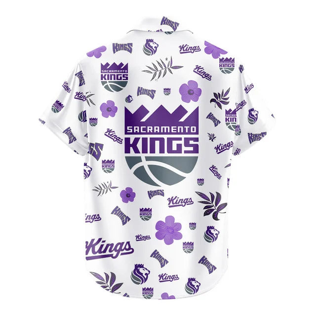[HOT DEAL] NEW CUSTOMIZED NBA16 SKI SACRAMENTO KINGS UNISEX HAWAIIAN SHIRT & SHORTS SET