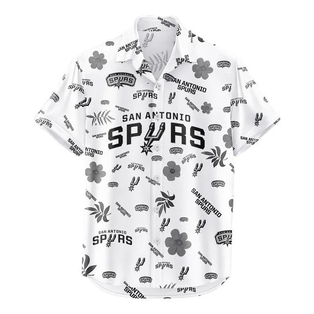 [HOT DEAL] NEW CUSTOMIZED NBA23 SAS SAN ANTONIO SPURS UNISEX HAWAIIAN SHIRT & SHORTS SET
