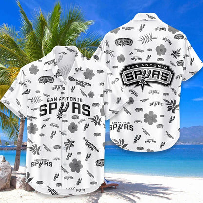 [HOT DEAL] NEW CUSTOMIZED NBA23 SAS SAN ANTONIO SPURS UNISEX HAWAIIAN SHIRT & SHORTS SET