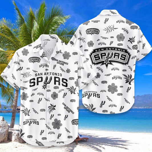 [HOT DEAL] NEW CUSTOMIZED NBA23 SAS SAN ANTONIO SPURS UNISEX HAWAIIAN SHIRT & SHORTS SET