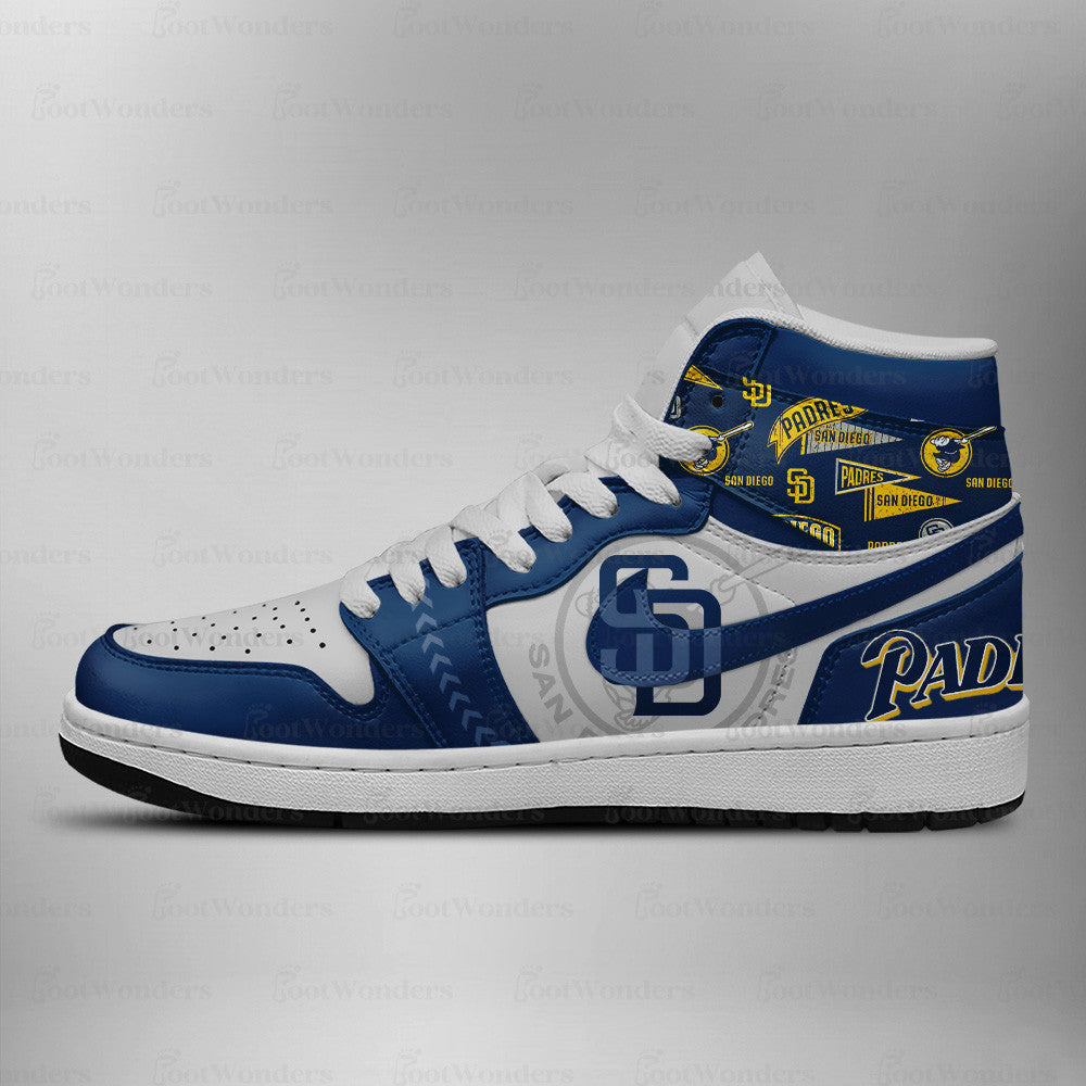 [FLASH SALE] NEW CUSTOMIZED MLB18 SD PADRES AIR JORDAN SNEAKERS