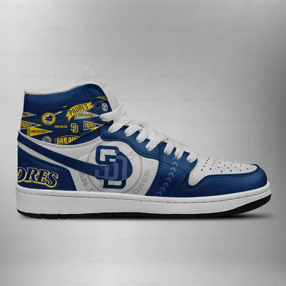 [FLASH SALE] NEW CUSTOMIZED MLB18 SD PADRES AIR JORDAN SNEAKERS