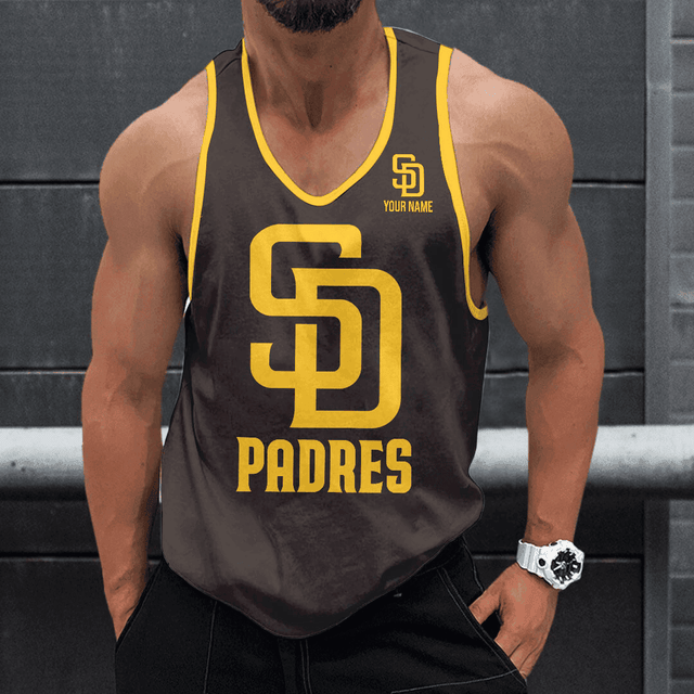 [FLASH SALE] NEW CUSTOMIZED MLB18 SAN DIEGO PADRES UNISEX TANK TOP