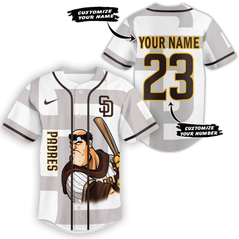 [FLASH SALE] NEW CUSTOMIZED MLB18 SD PADRES BASEBALL JERSEY